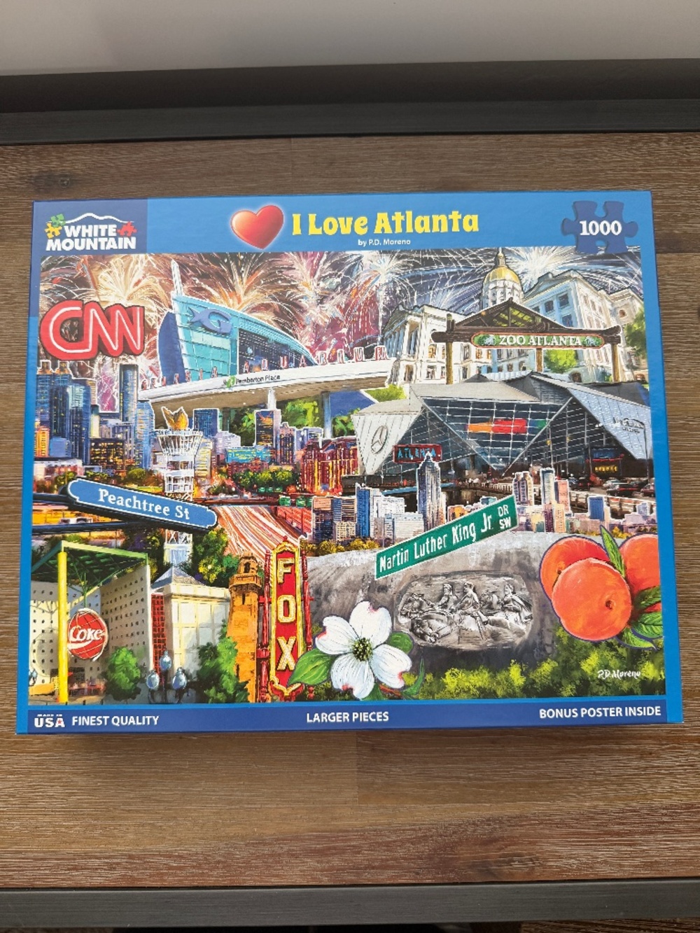 White Mountain Jigsaw Puzzle - I Love Atlanta - 1000pcs